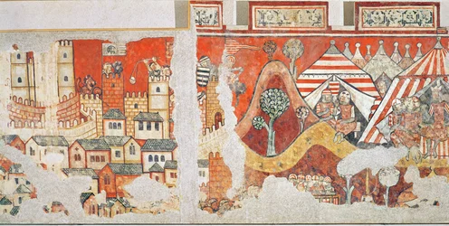 The royal camp of James I, King of Aragon during the siege of Mallorca in 1229 (detail)